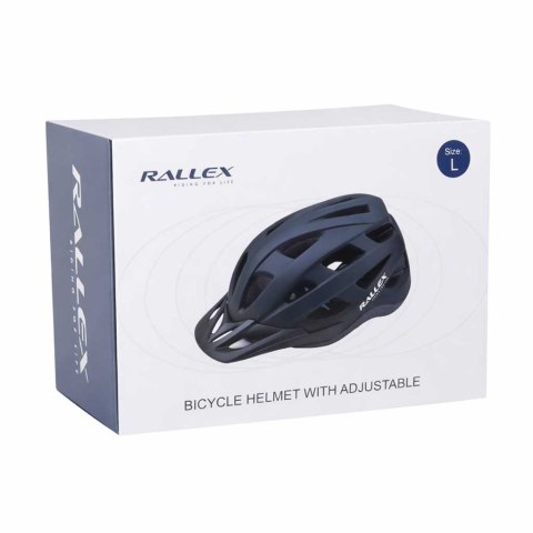 Kask rowerowy na rower RALLEX damski męski regulowany czarny L 58-62cm Kik Sp. z o. o. Sp. k.