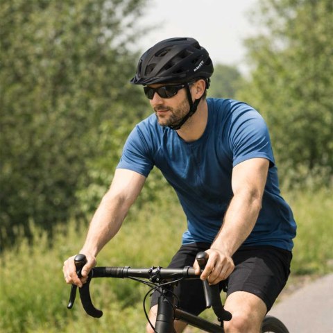 Kask rowerowy na rower RALLEX damski męski regulowany czarny M 54-58cm Kik Sp. z o. o. Sp. k.