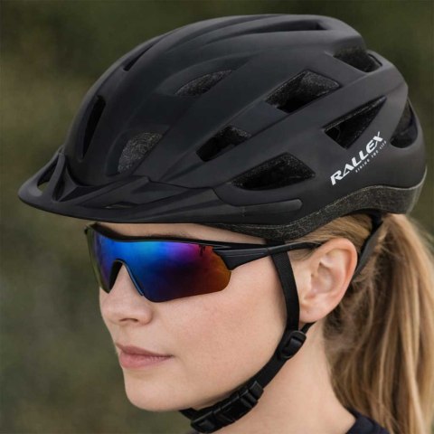 Kask rowerowy na rower RALLEX damski męski regulowany czarny M 54-58cm Kik Sp. z o. o. Sp. k.