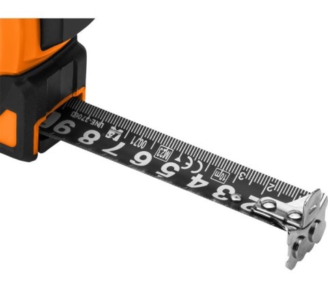 MIARA ZWIJANA STALOWA SUPER BLACK, MAGNES, 10M*25MM NEO