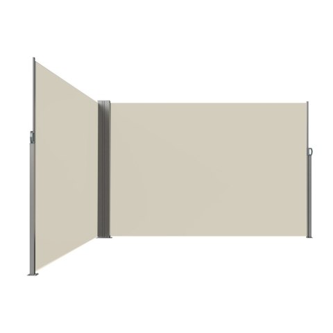 Markiza narożna boczna tarasowa LUARO parawan zwijany 180 x 620 cm beżowy Kik Sp. z o. o. Sp. k.