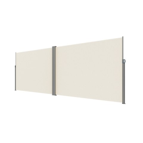 Markiza narożna boczna tarasowa LUARO parawan zwijany 180 x 620 cm beżowy Kik Sp. z o. o. Sp. k.