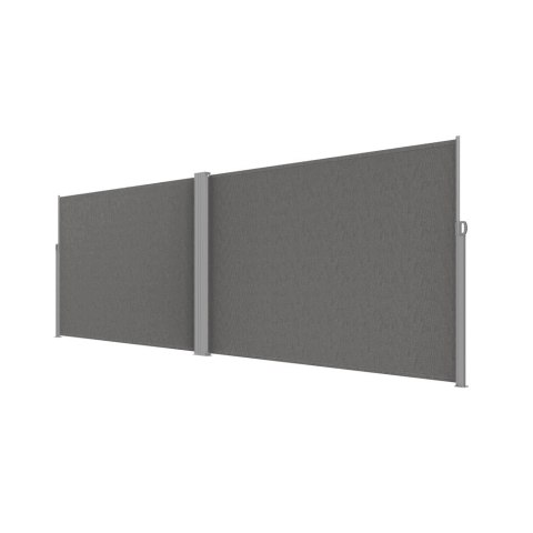 Markiza narożna boczna tarasowa LUARO parawan zwijany 180 x 620 cm szary Kik Sp. z o. o. Sp. k.