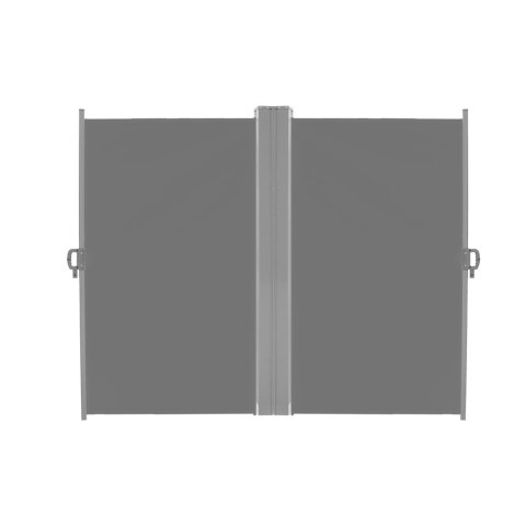 Markiza narożna boczna tarasowa LUARO parawan zwijany 180 x 620 cm szary Kik Sp. z o. o. Sp. k.
