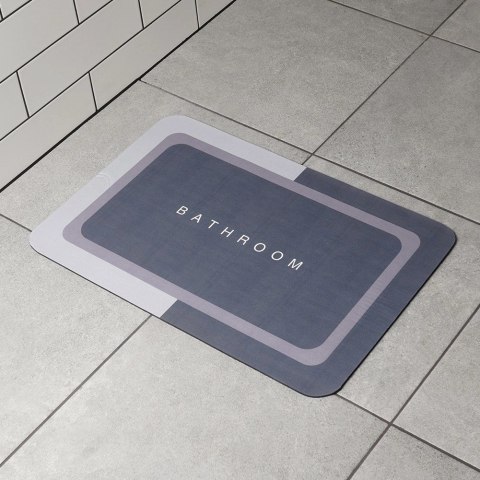 Mata Łazienkowa Antypoślizgowa Podgumowana 59 x 39 cm BATHROOM SOLUTIONS