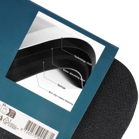 Mata Łazienkowa Antypoślizgowa Podgumowana 59 x 39 cm BATHROOM SOLUTIONS