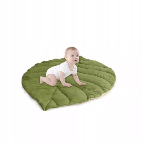 Mata edukacyjna dla niemowląt sensoryczna Liść z pałąkami i grzechotkami Luxma