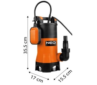 POMPA ZANURZENIOWA DO BRUDNEJ WODY 900W, 16000L/H NEO