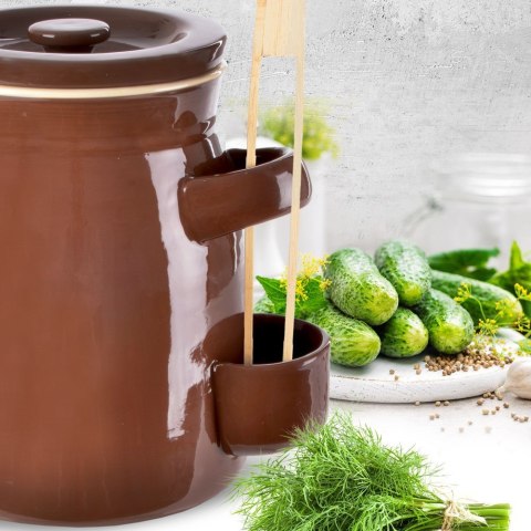Pojemnik Garnek do Kiszenia Ogórków Marynowania Ceramiczny ORION 2,5 l