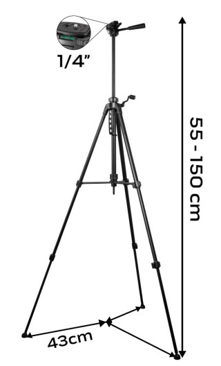 STATYW STALOWY 1.5M 1/4' NEO