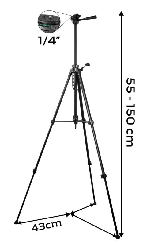 STATYW STALOWY 1.5M 1/4' NEO
