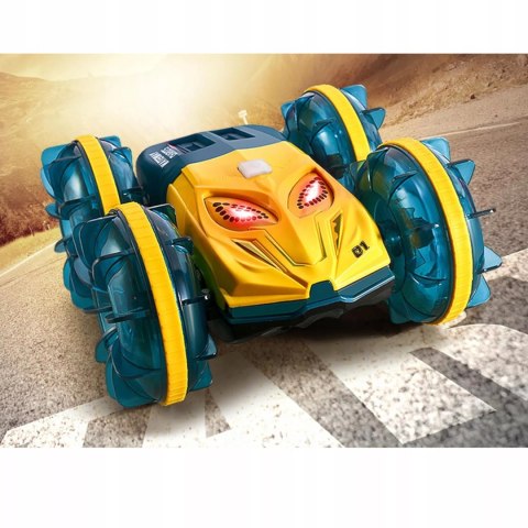 Samochód zdalnie sterowany JEŹDZI PO WODZIE terenowy AMFIBIA dla dzieci Luxma