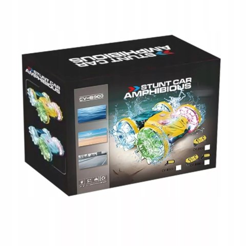 Samochód zdalnie sterowany JEŹDZI PO WODZIE terenowy AMFIBIA dla dzieci Luxma