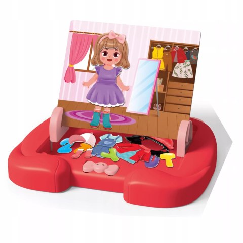 Tablica Magnetyczna Edukacyjna do rysowania dla dziewczynki układanka moda Luxma