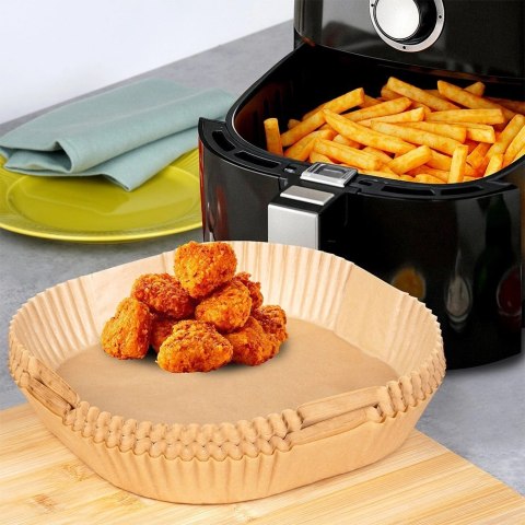 Wkład do Frytkownicy Air Fryer 100 szt. VILDE Papier Kwadratowy 23 x 23 cm