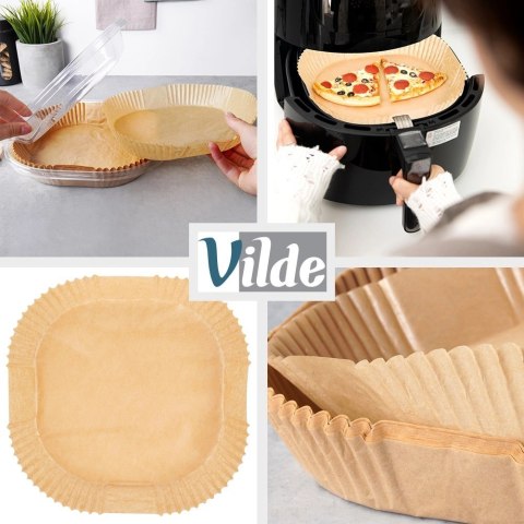 Wkład do Frytkownicy Air Fryer 100 szt. VILDE Papier Kwadratowy 23 x 23 cm
