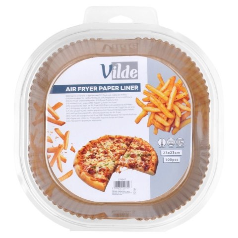 Wkład do Frytkownicy Air Fryer 100 szt. VILDE Papier Kwadratowy 23 x 23 cm