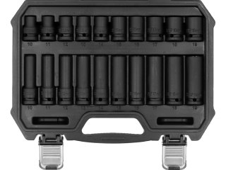 ZESTAW NASADEK UDAROWYCH KRÓTKIE+DŁUGIE 1/2' 10-19MM, 20SZT. YATO