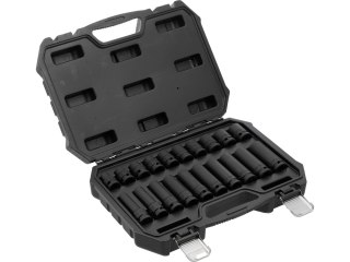 ZESTAW NASADEK UDAROWYCH KRÓTKIE+DŁUGIE 1/2' 10-19MM, 20SZT. YATO