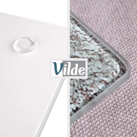 Zestaw Desek Deski do Krojenia Osłona Kuchenki Szklane Czarne VILDE 2 szt.