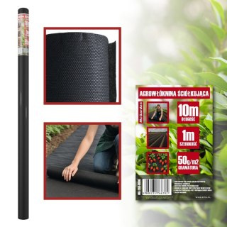 AGROWŁÓKNINA ŚCIÓŁKUJĄCA CZARNA 50G 1*10M MC GARDEN