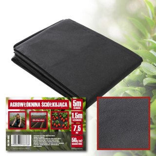 AGROWŁÓKNINA ŚCIÓŁKUJĄCA TKANINA OGRODOWA 50G 1.5*5M MC GARDEN