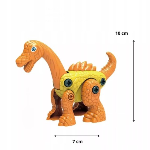 Dinozaur do skręcania dla dzieci - kreatywna zabawka konstrukcyjna DIY Yell Luxma
