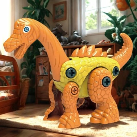 Dinozaur do skręcania dla dzieci - kreatywna zabawka konstrukcyjna DIY Yell Luxma