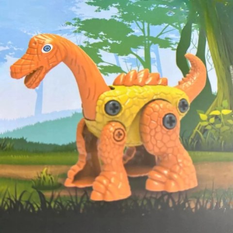Dinozaur do skręcania dla dzieci - kreatywna zabawka konstrukcyjna DIY Yell Luxma