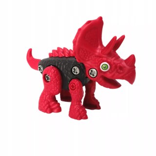 Dinozaur do skręcania dla dzieci - kreatywna zabawka konstrukcyjna DIY blue Luxma