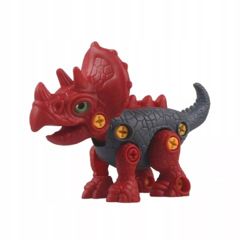 Dinozaur do skręcania dla dzieci - kreatywna zabawka konstrukcyjna DIY blue Luxma