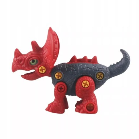 Dinozaur do skręcania dla dzieci - kreatywna zabawka konstrukcyjna DIY blue Luxma