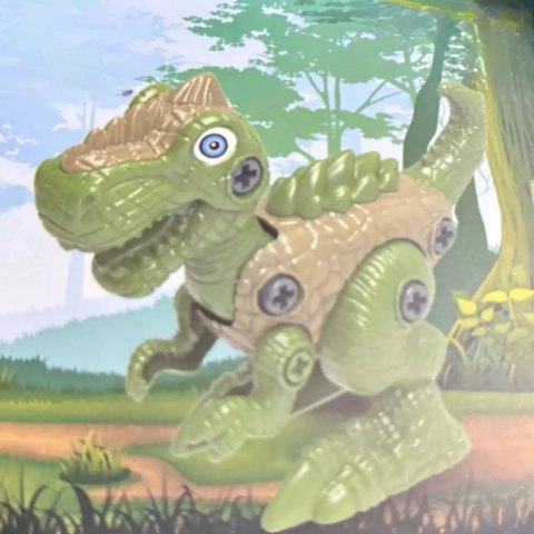 Dinozaur do skręcania dla dzieci - kreatywna zabawka konstrukcyjna DIY gree Luxma