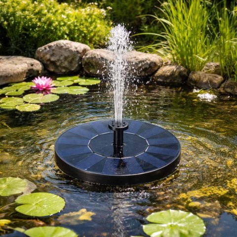 Fontanna solarna LUARO do oczka wodnego stawu do ogrodu pompa pływająca ogrodowa 16cm Kik Sp. z o. o. Sp. k.