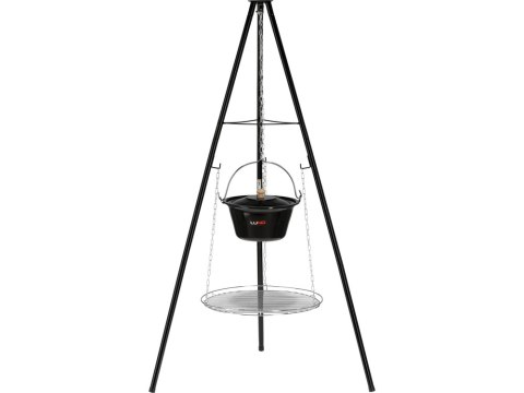 GRILL Z KOCIOŁKIEM 6L WISZĄCY NA TRÓJNOGU RUSZT 49CM LUND