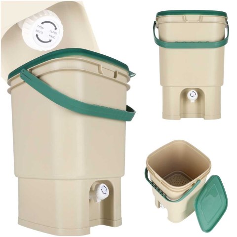 Kompostownik domowy LUARO pojemnik na kompost odpady kuchenne 15l Kik Sp. z o. o. Sp. k.