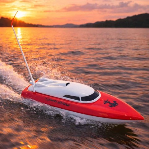 Łódź zdalnie sterowana na pilota RC 4CH mini CP802 czerwona Kik Sp. z o. o. Sp. k.