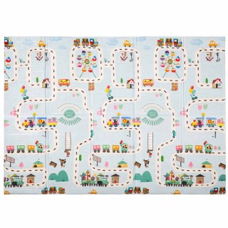 Mata edukacyjna piankowa dwustronna składana 150x200cm balony ulica Kik Sp. z o. o. Sp. k.