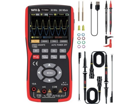 OSCYLOSKOP MULTI 280MSA/S 50MHZ 3W1 YATO