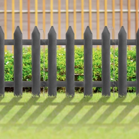 Płotek Ogrodowy Brązowy Dekoracyjny Obrzeże VILDE 30 x 30 cm 10 szt.