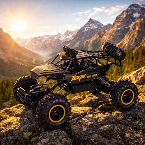 Samochód zdalnie sterowany na pilota RC Rock Crawler 1:12 4WD METAL czarny Kik Sp. z o. o. Sp. k.