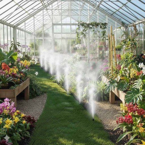 Zraszacz ogrodowy LUARO kurtyna wodna mgiełka system nawadniania 25m Kik Sp. z o. o. Sp. k.