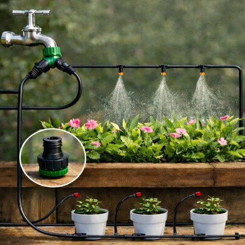 Zraszacz ogrodowy LUARO kurtyna wodna mgiełka system nawadniania 25m Kik Sp. z o. o. Sp. k.