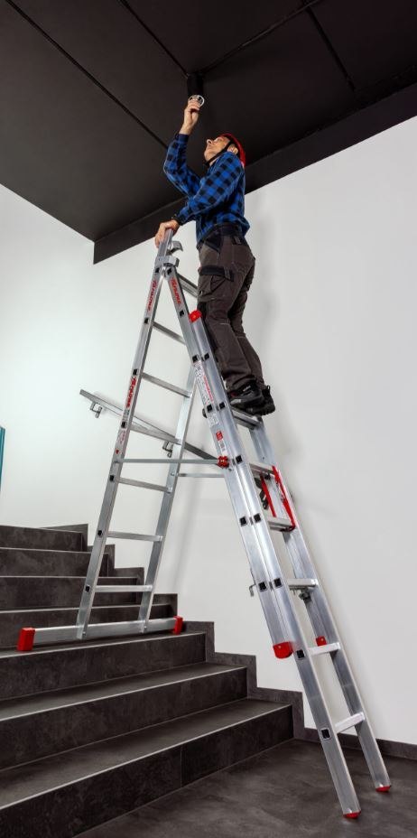 DRABINA TRZYELEMENTOWA 3X10 SZCZEBLI AK300.3SC - F. SCHODOWA FARAONE