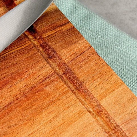 Deska Akacjowa EXCELLENT HOUSEWARE 37 x 25 cm z Rowkiem do Krojenia