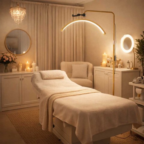 Lampa do przedłużania rzęs LED 36W regulowana kosmetyczna bezcieniowa łuk złota Kik Sp. z o. o. Sp. k.