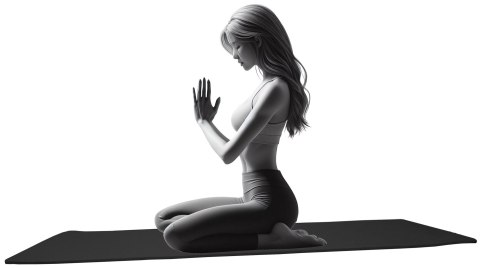 Mata do Ćwiczeń Jogi Piankowa Gimnastyczna KUBISPORT 183 x 60 x 1,2 cm