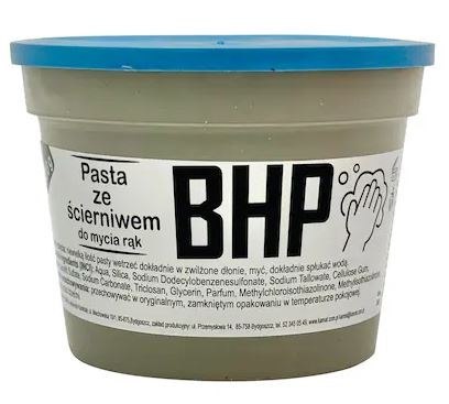PASTA BHP DO MYCIA RĄK, ZE ŚCIERNIWEM / PIASKOWA 500G UN