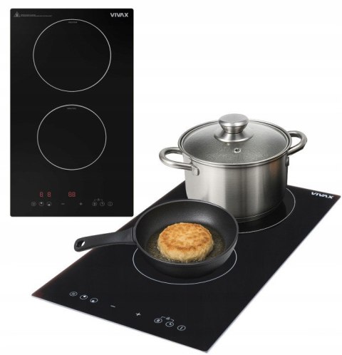 Płyta indukcyjna do zabudowy 2 palniki Vivax BH-02MIN BOOSTER 230/400W 2+3 VIVAX