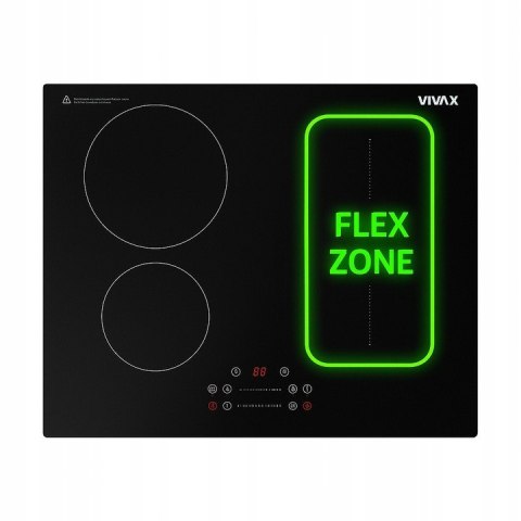 Płyta indukcyjna zabudowy 60cm BH-04MFZIN BOOST TIMER FLEX ZON PÓL 2+3 VIVAX